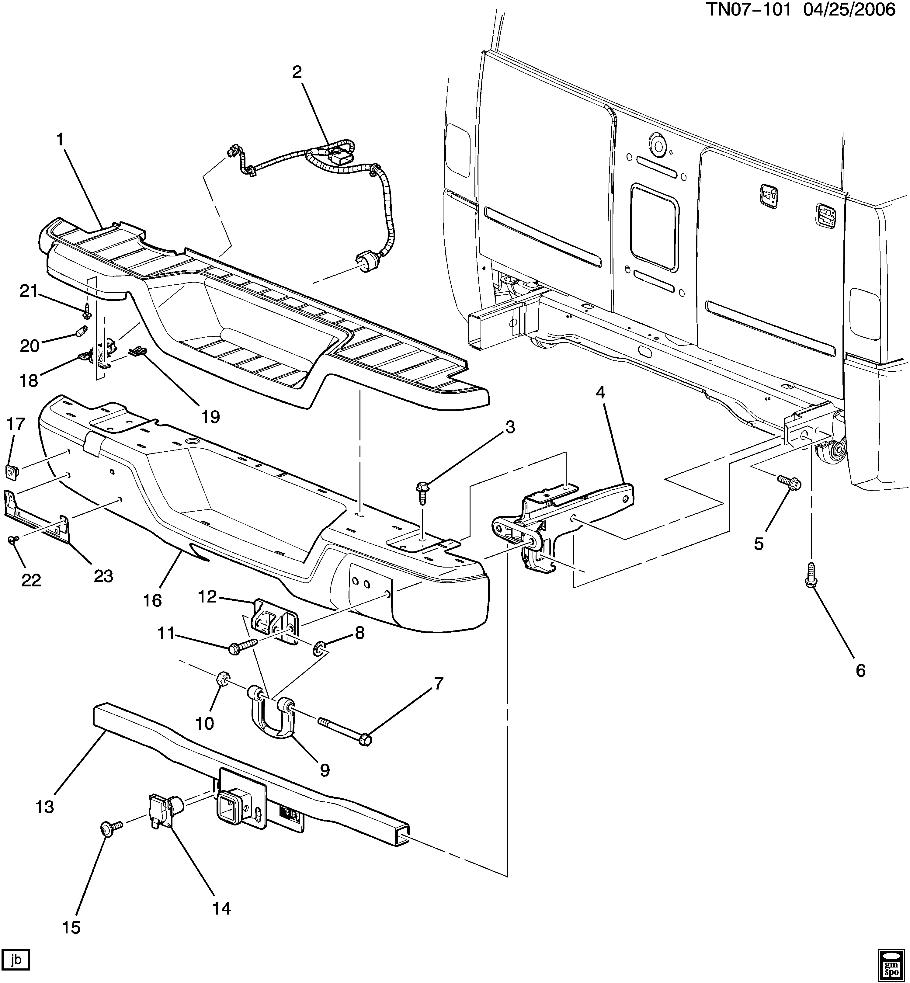 Rear Bumper diagram