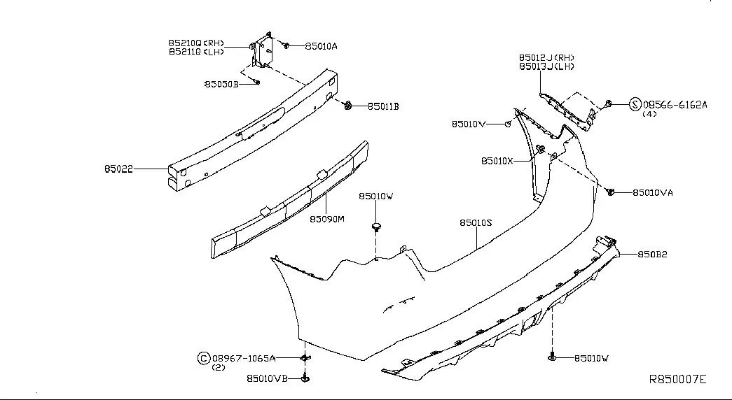 Rear Bumper diagram
