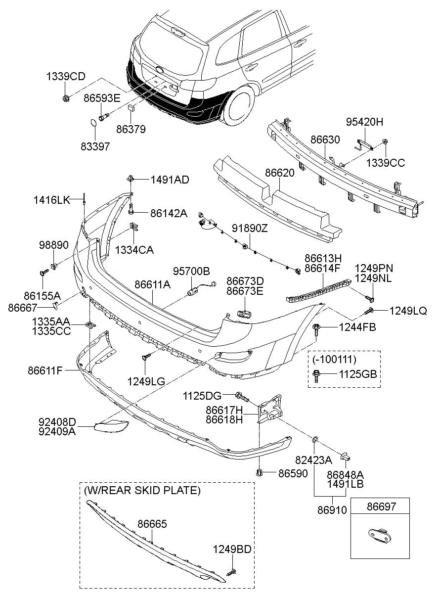 Rear Bumper diagram