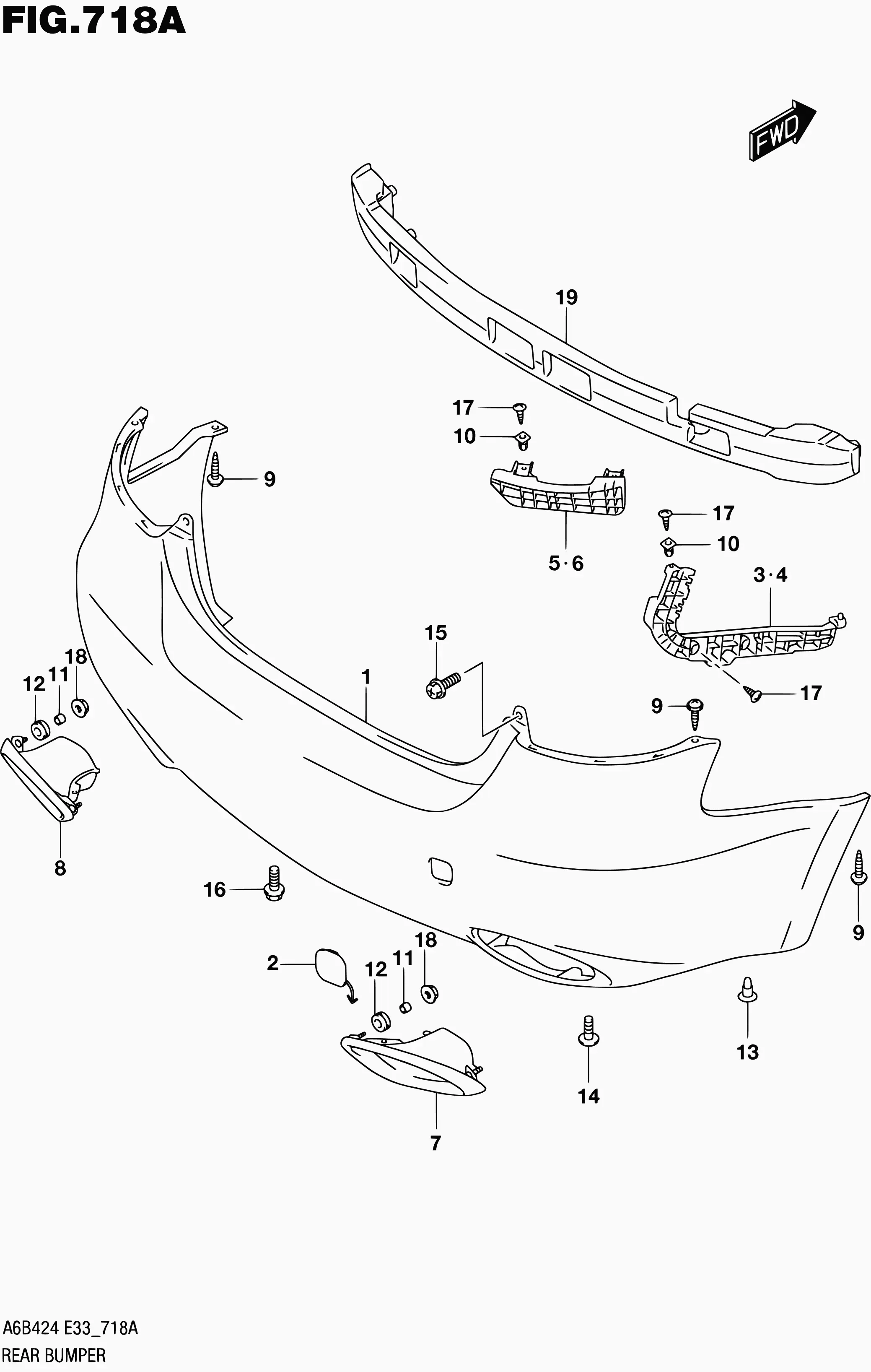 Rear Bumper diagram