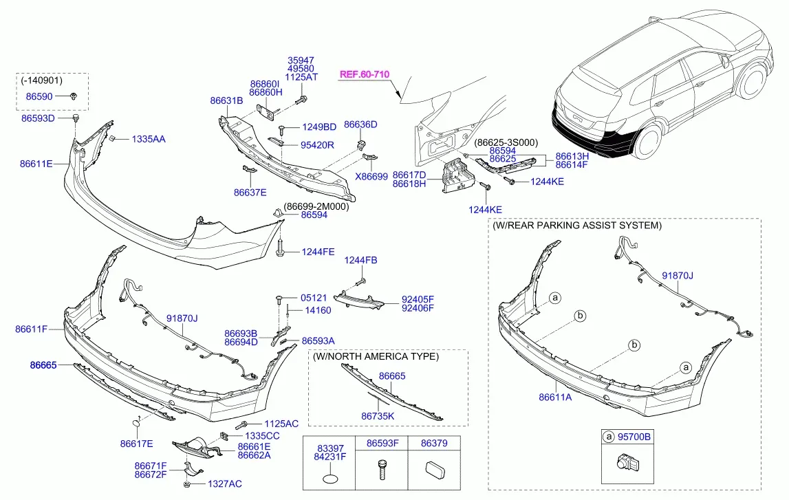 Rear Bumper diagram