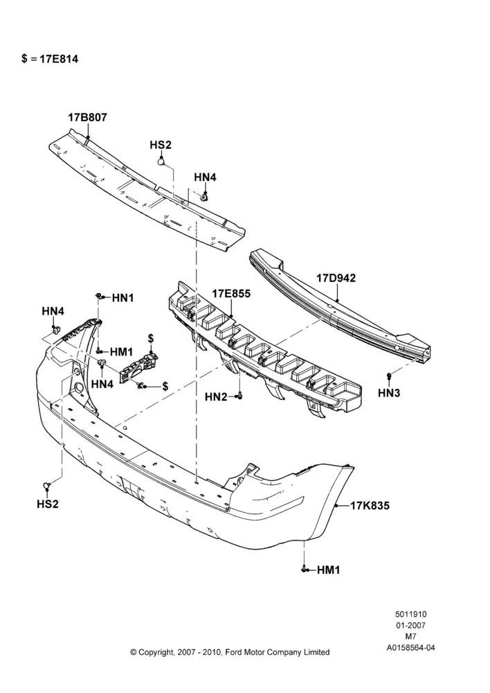 Rear Bumper diagram