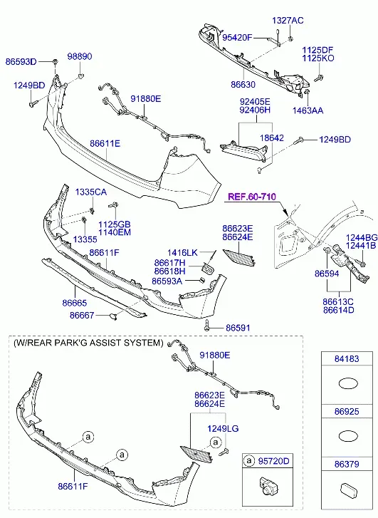 Rear Bumper diagram