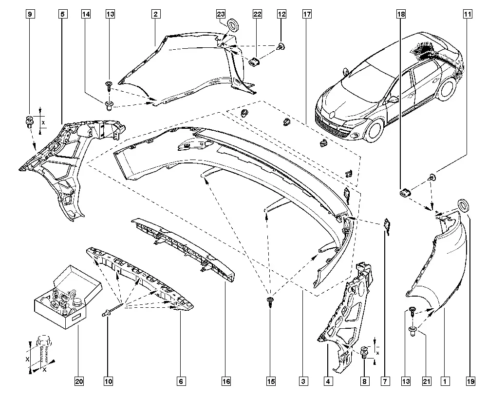Rear Bumper diagram