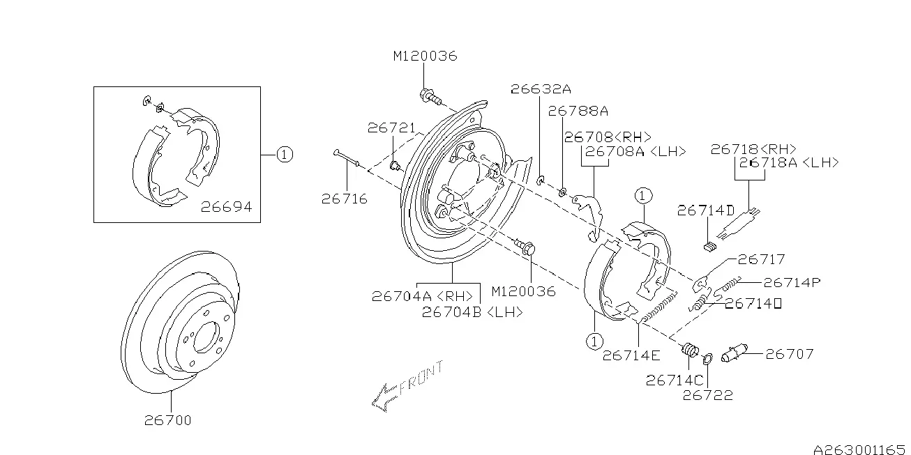 Rear Drum Brake diagram