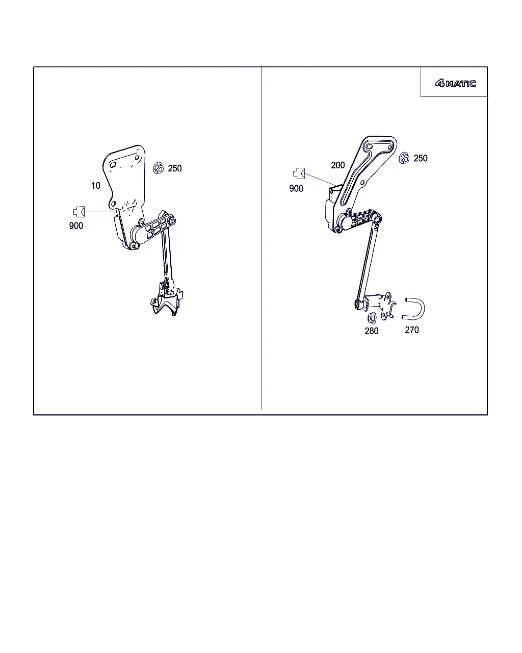 Rear Headlight Leveling Sensor diagram
