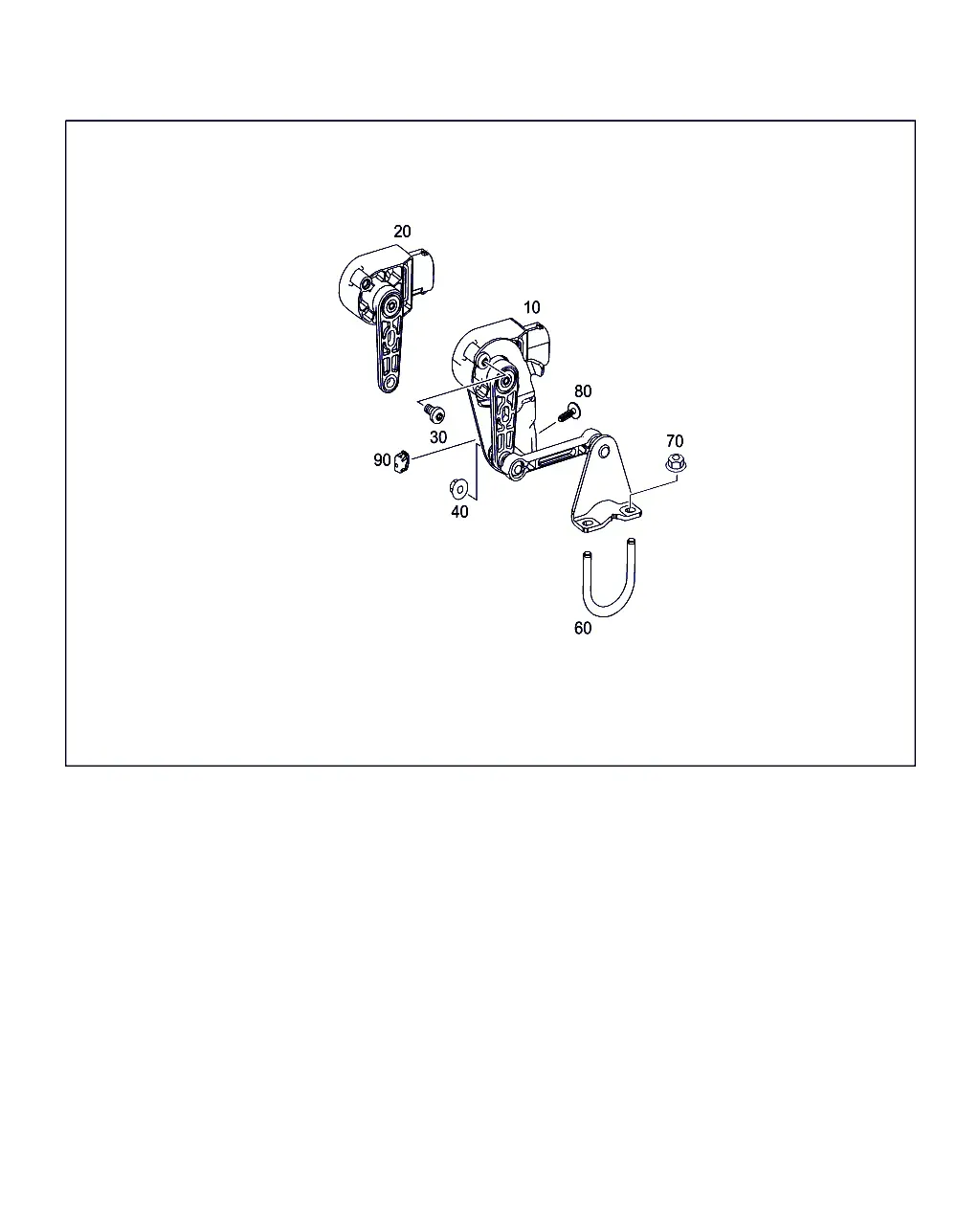 Rear headlamp leveling sensor diagram