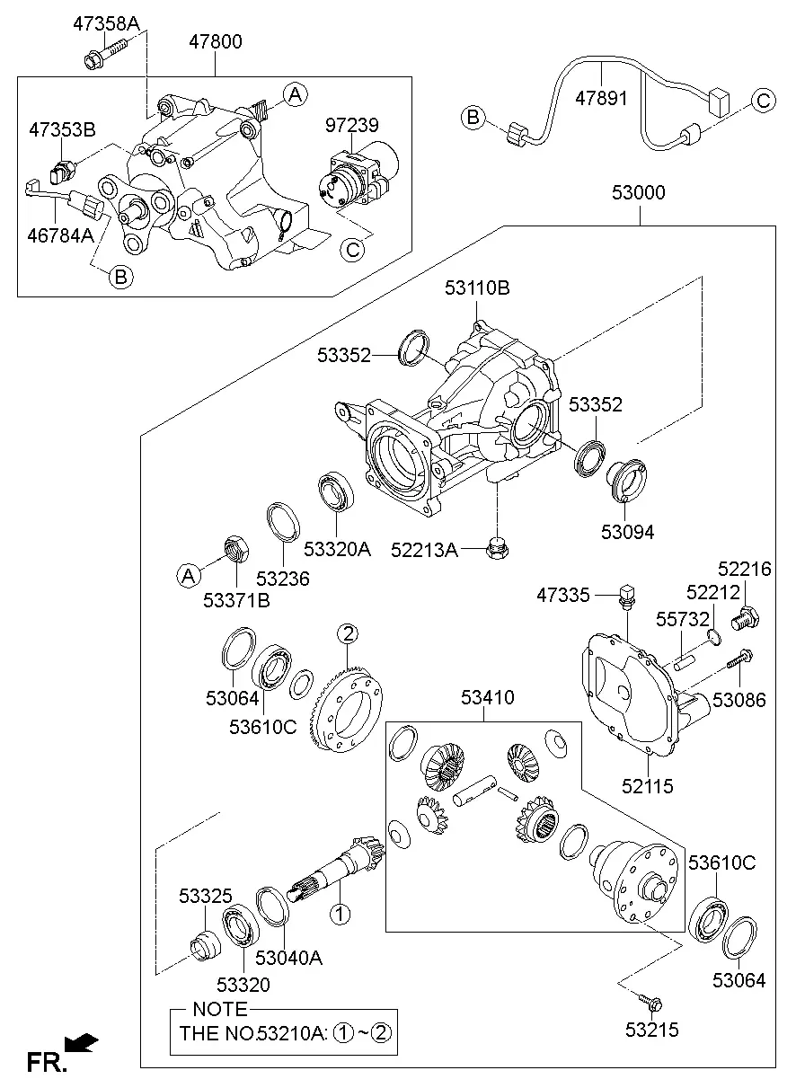Rear differential diagram