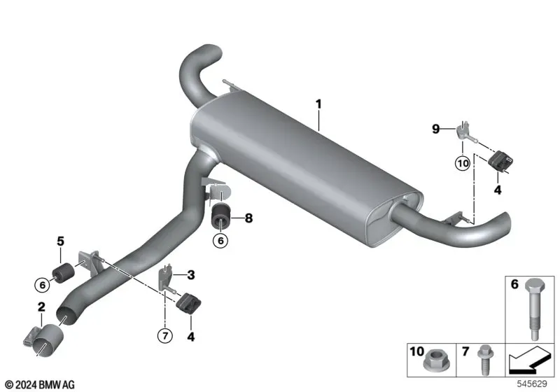 Rear Muffler diagram