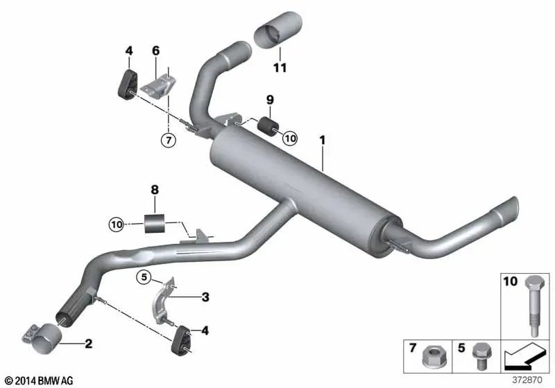 Rear Muffler diagram