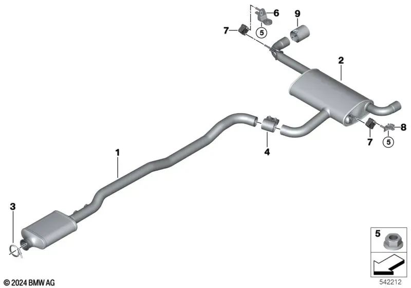 Rear Muffler diagram