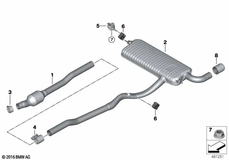 Rear Muffler diagram