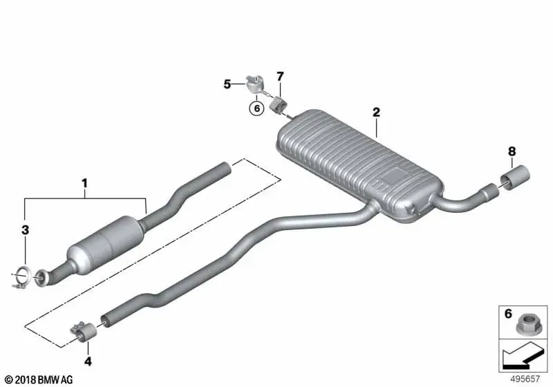 Rear Muffler diagram