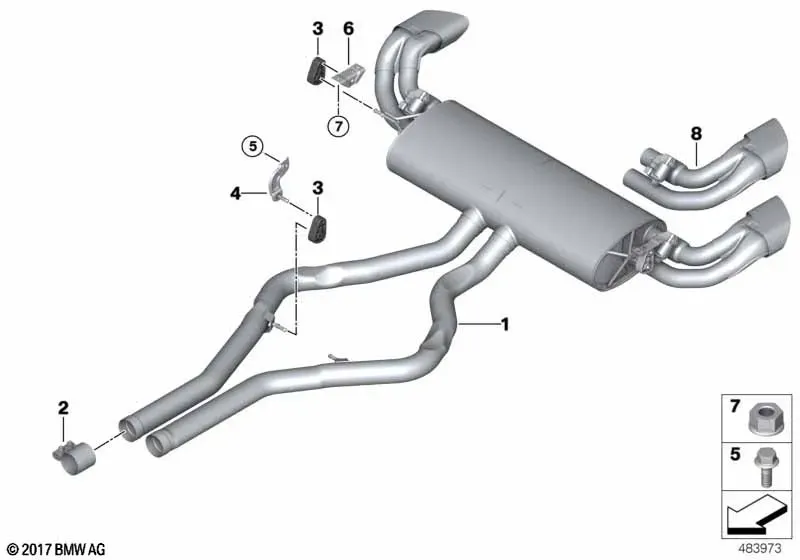 Rear Muffler diagram
