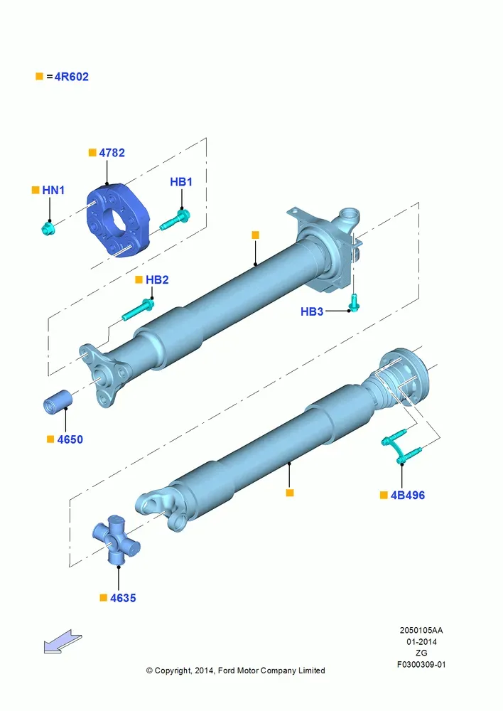 Rear Drive Shaft diagram