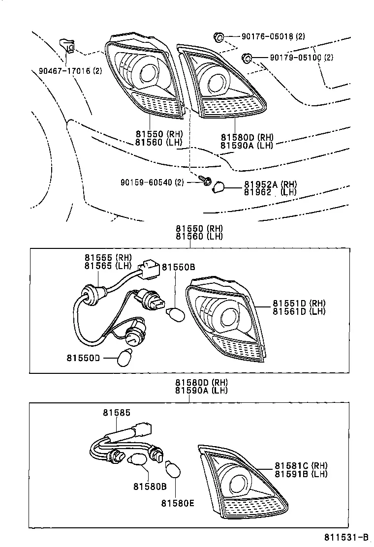 Rear Combination Lamp diagram