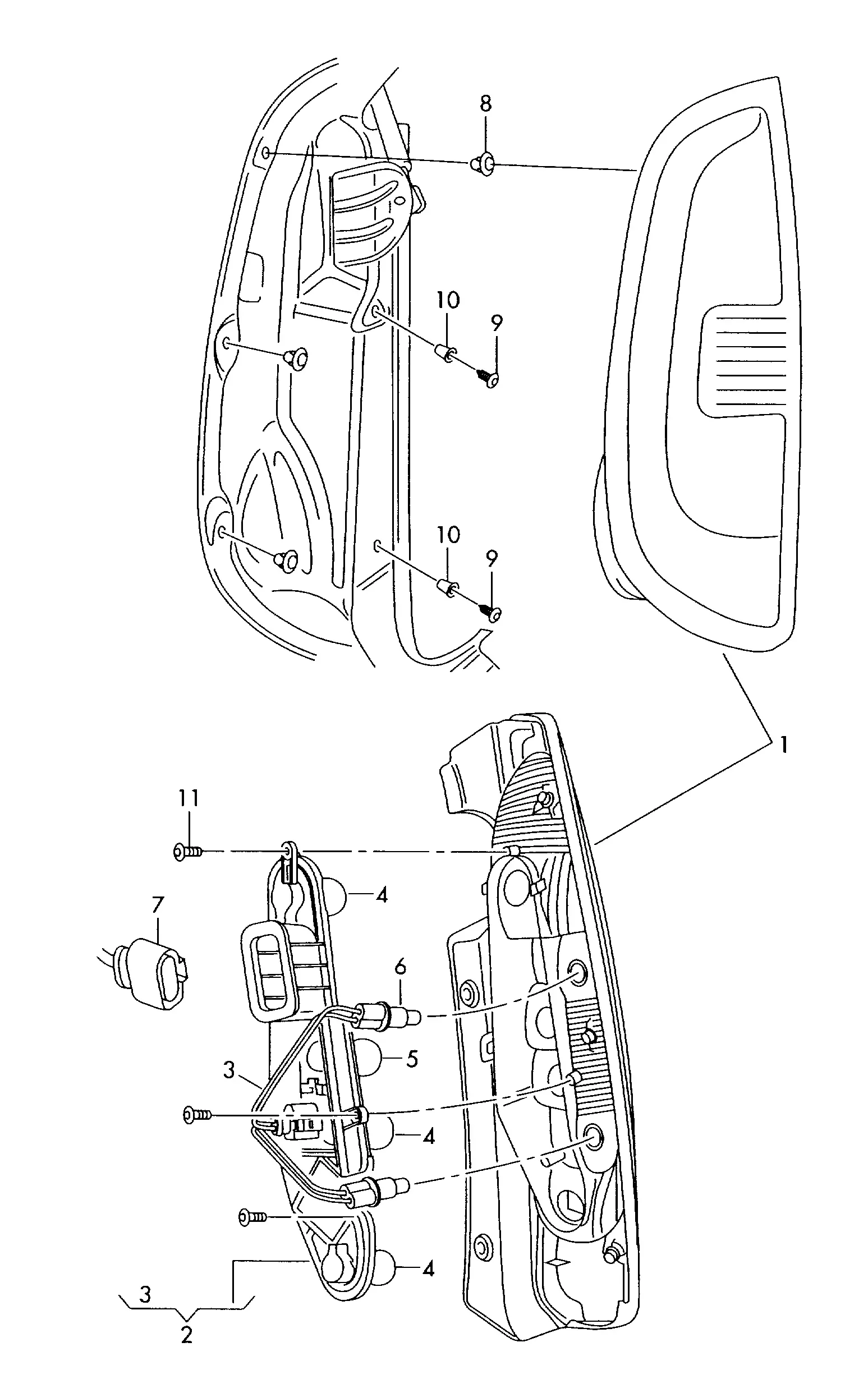 Rear Combination Lamp diagram