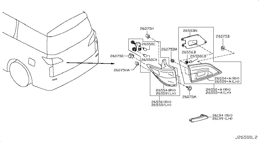 Rear Combination Lamp diagram