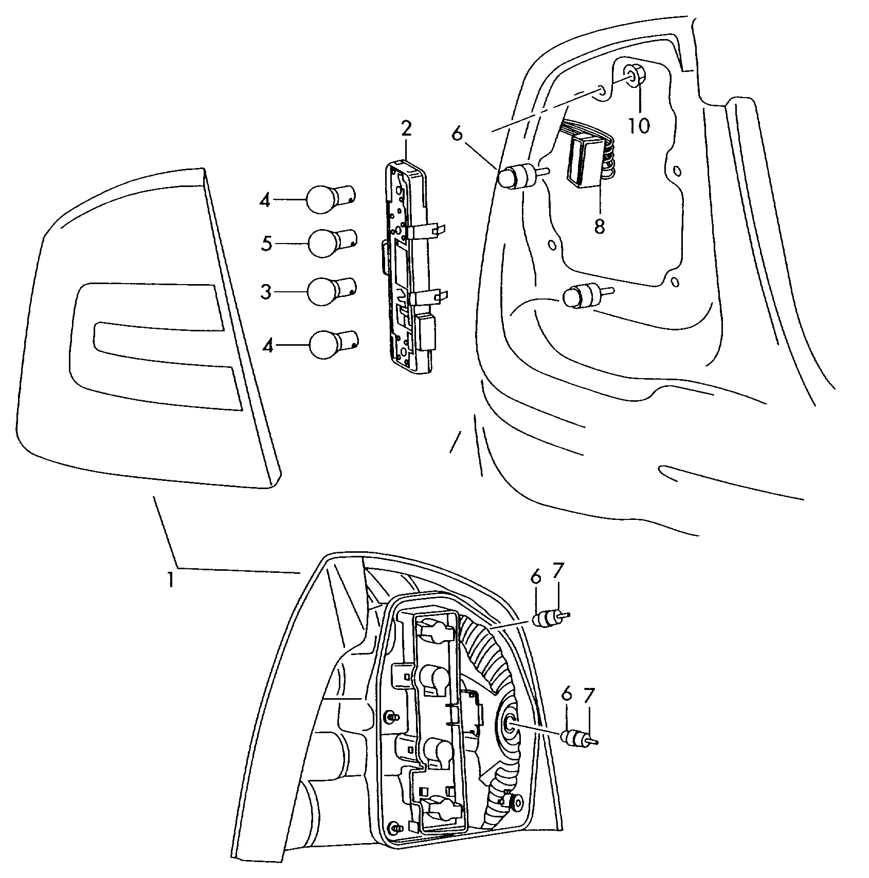 Rear Combination Lamp diagram