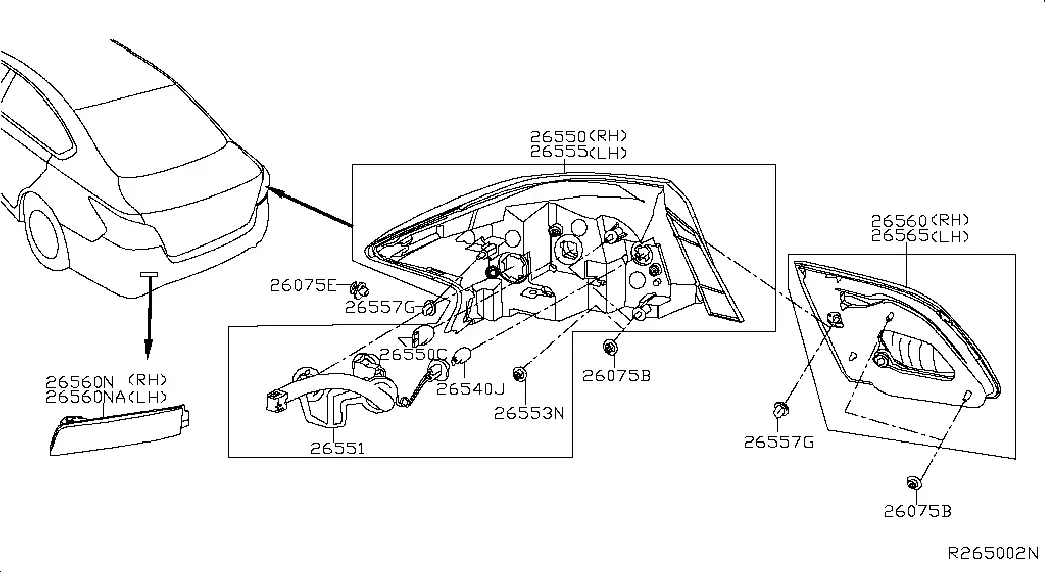 Rear Combination Lamp diagram