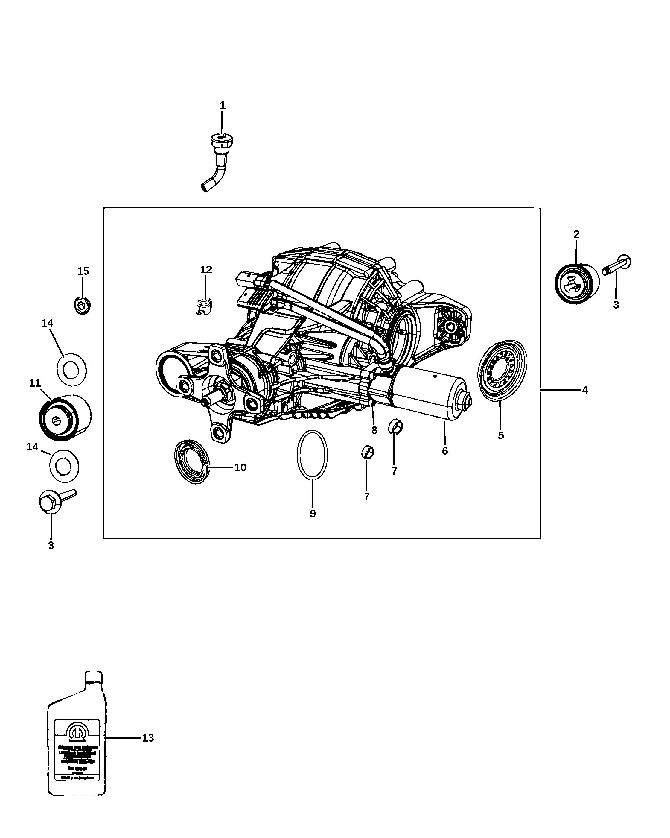Rear Axle Assembly diagram