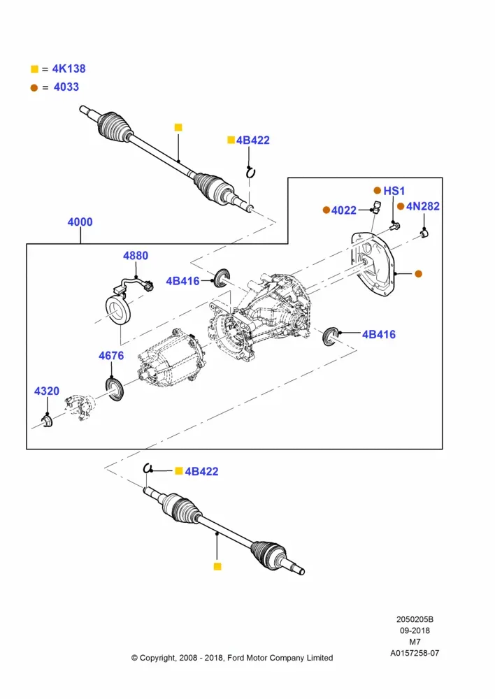 Rear Axle and Differential diagram