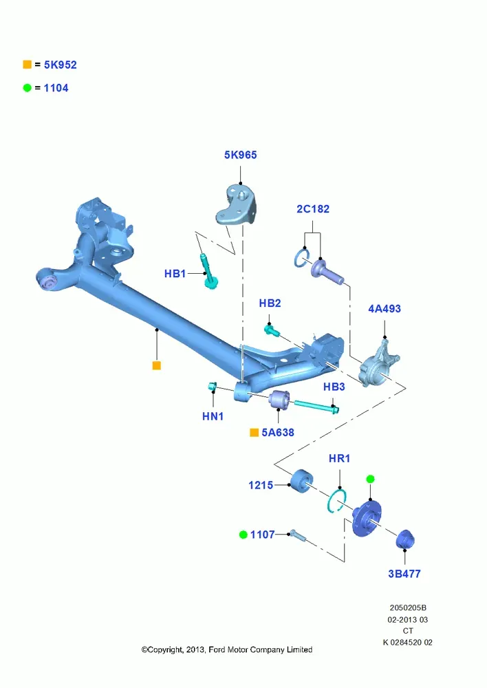 Rear Axle and Wheel Hubs diagram