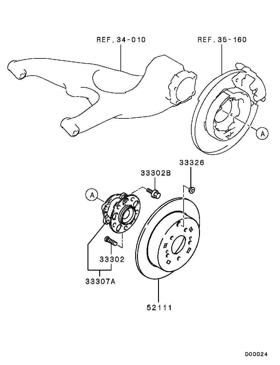 Rear Axle and Hubs diagram