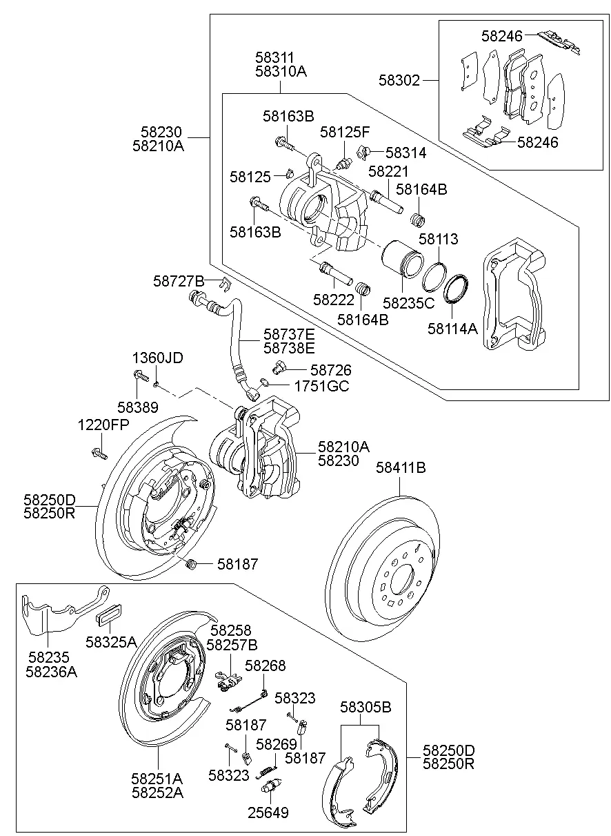Задний мост в сборе diagram