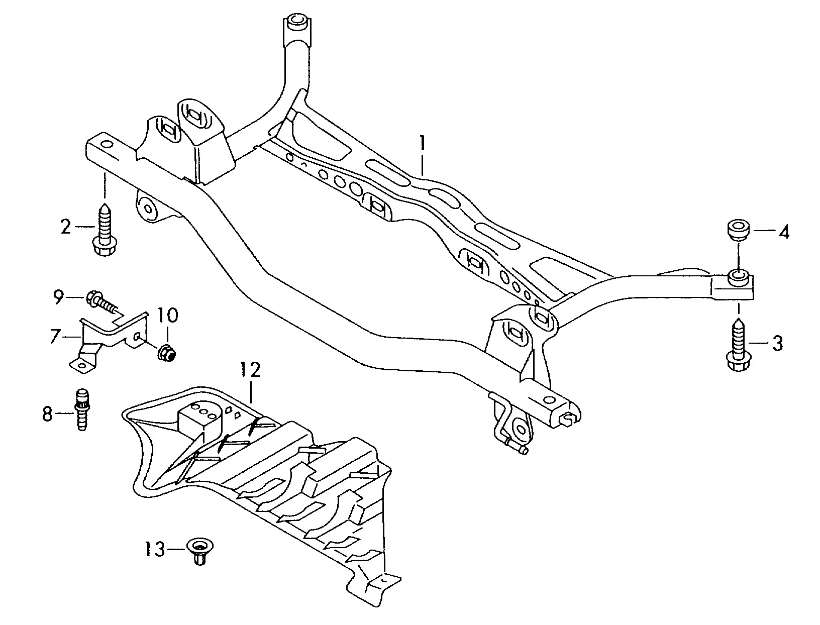 Rear Subframe diagram