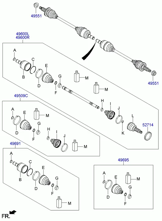 Rear Drive Shaft diagram