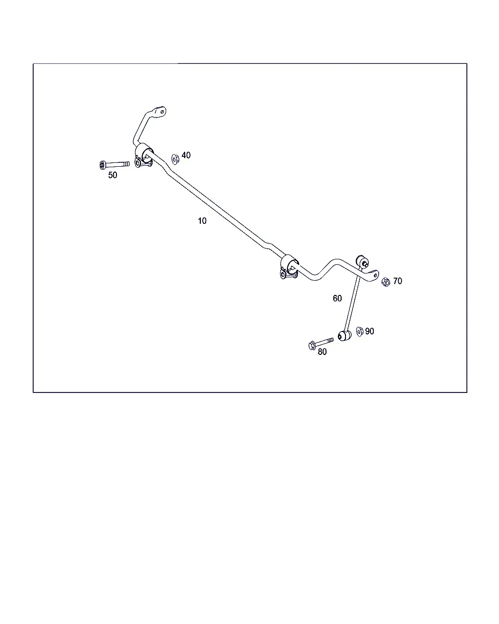 Rear stabilizer bar diagram