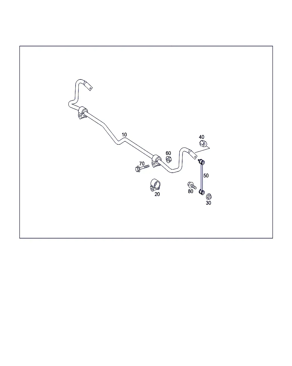 Задний стабилизатор поперечной устойчивости diagram