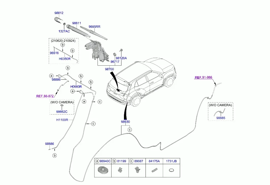 Rear Window Wiper diagram