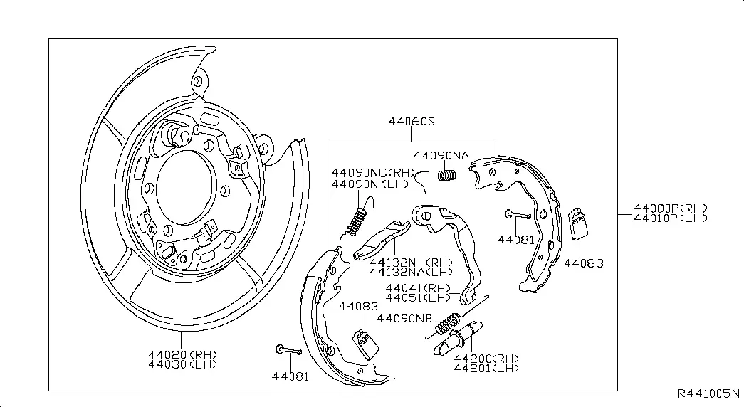 Rear Parking Brake diagram