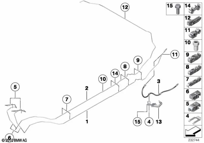 Rear Brake Lines diagram