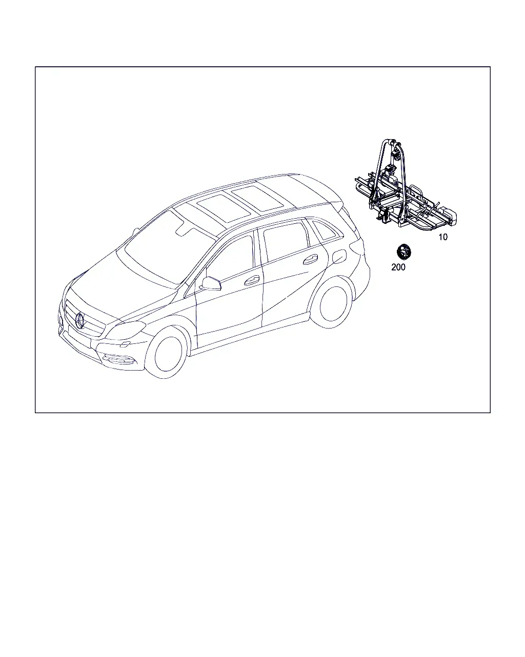 Rear Bicycle Carrier diagram