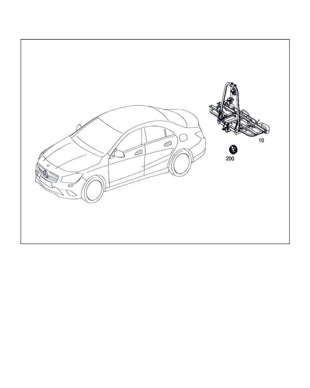 Bicycle carrier diagram