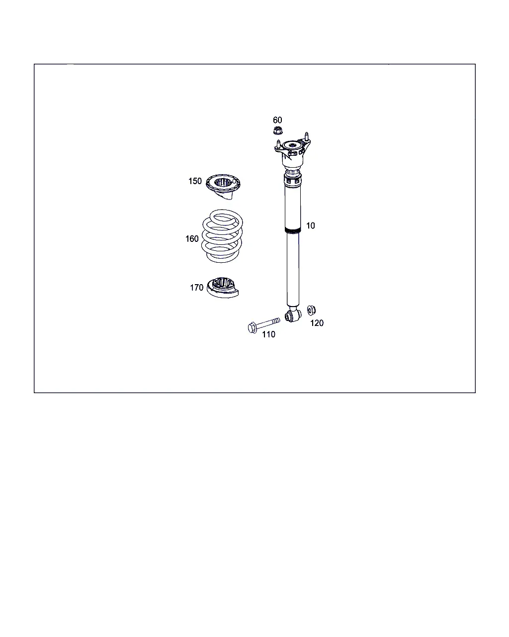 Задняя амортизационная стойка и крепление diagram
