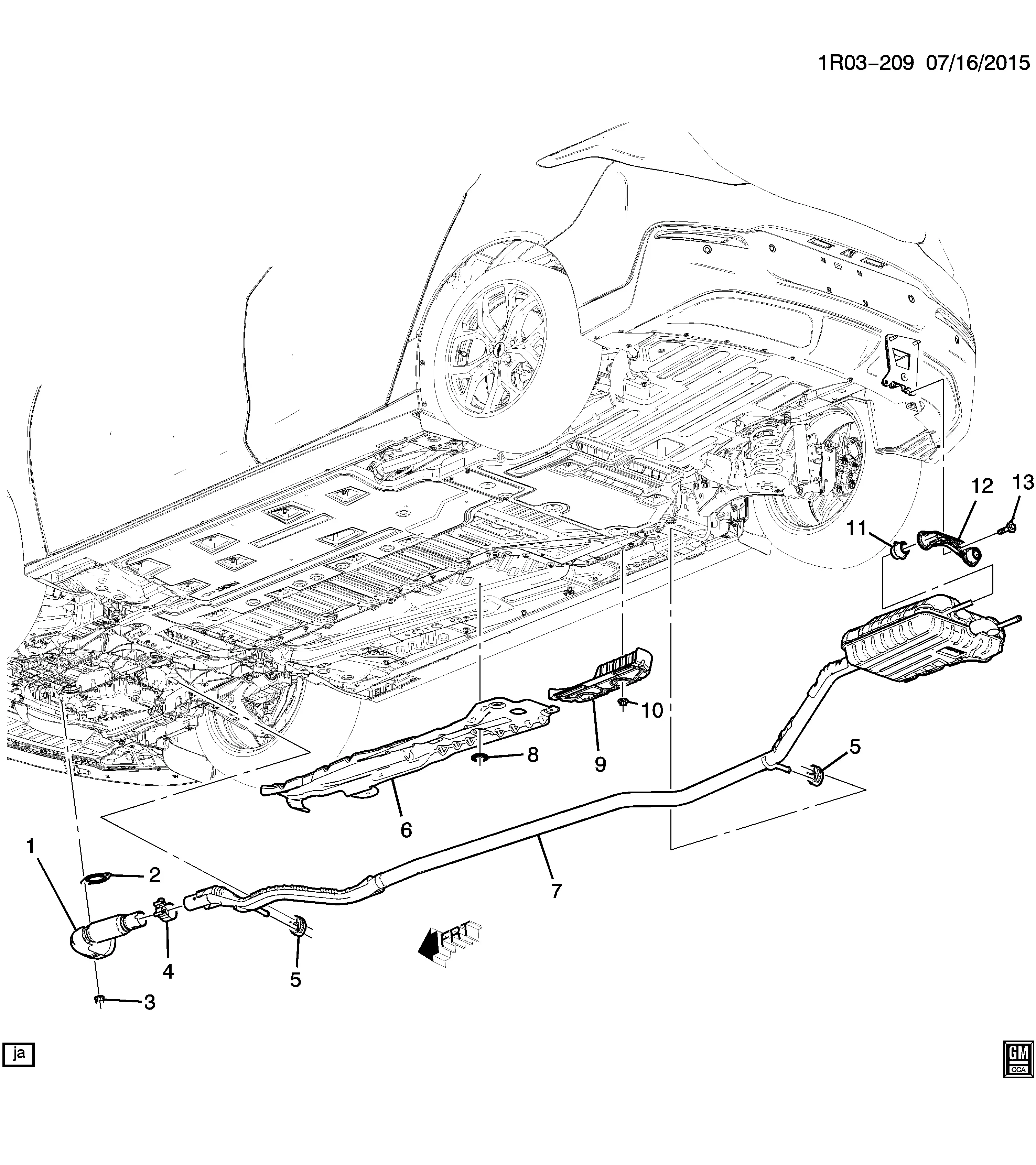 Exhaust system diagram