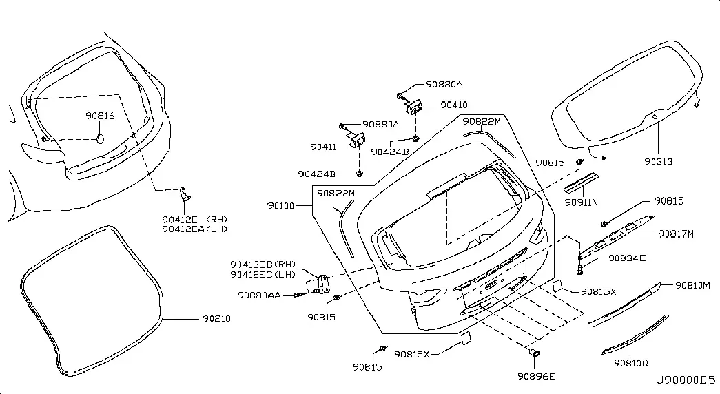 Rear Door diagram