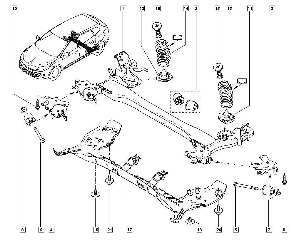 Rear Suspension diagram