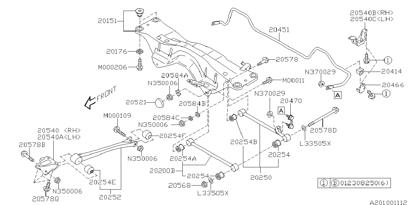 Rear Suspension diagram