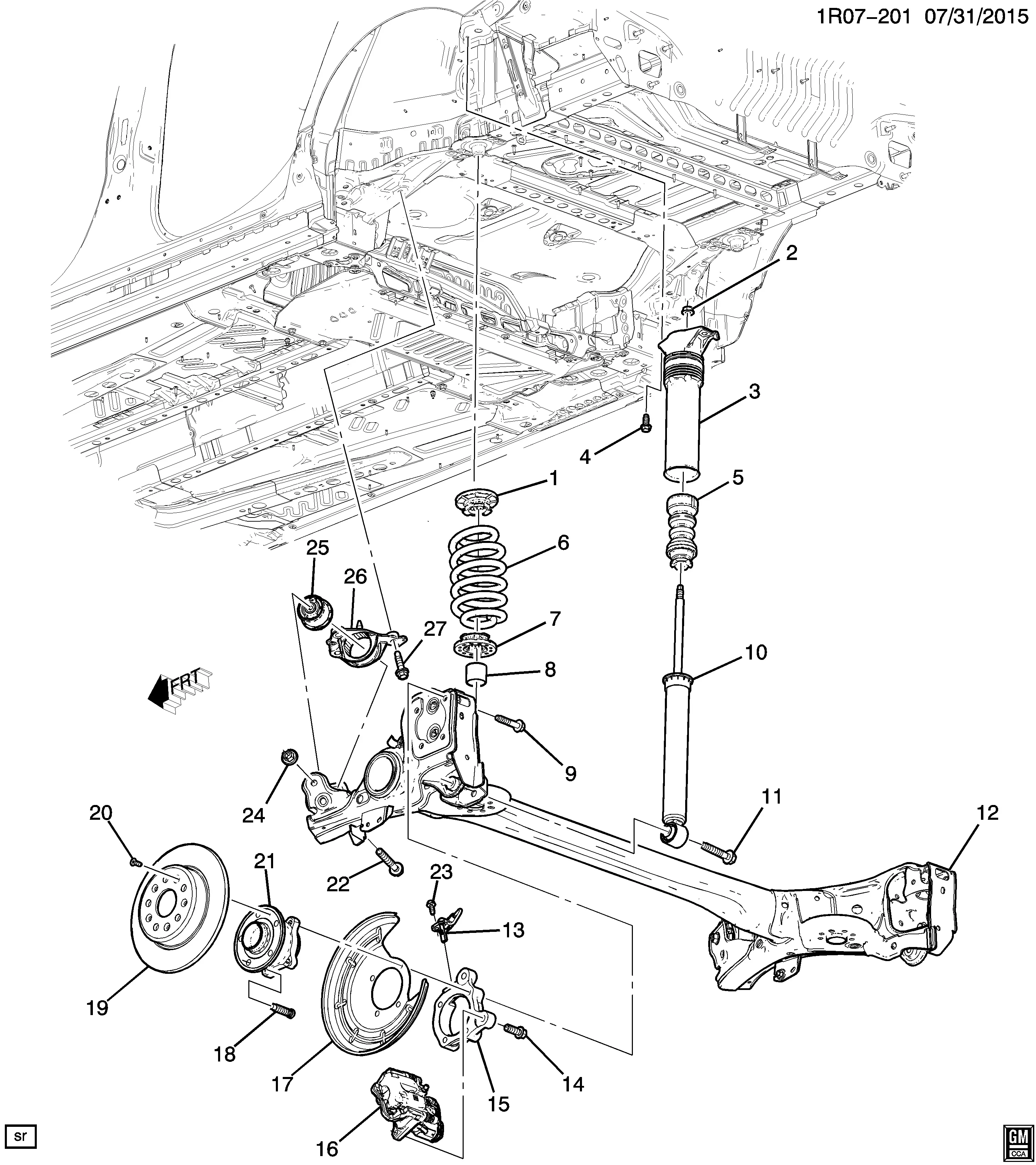 Rear Suspension diagram