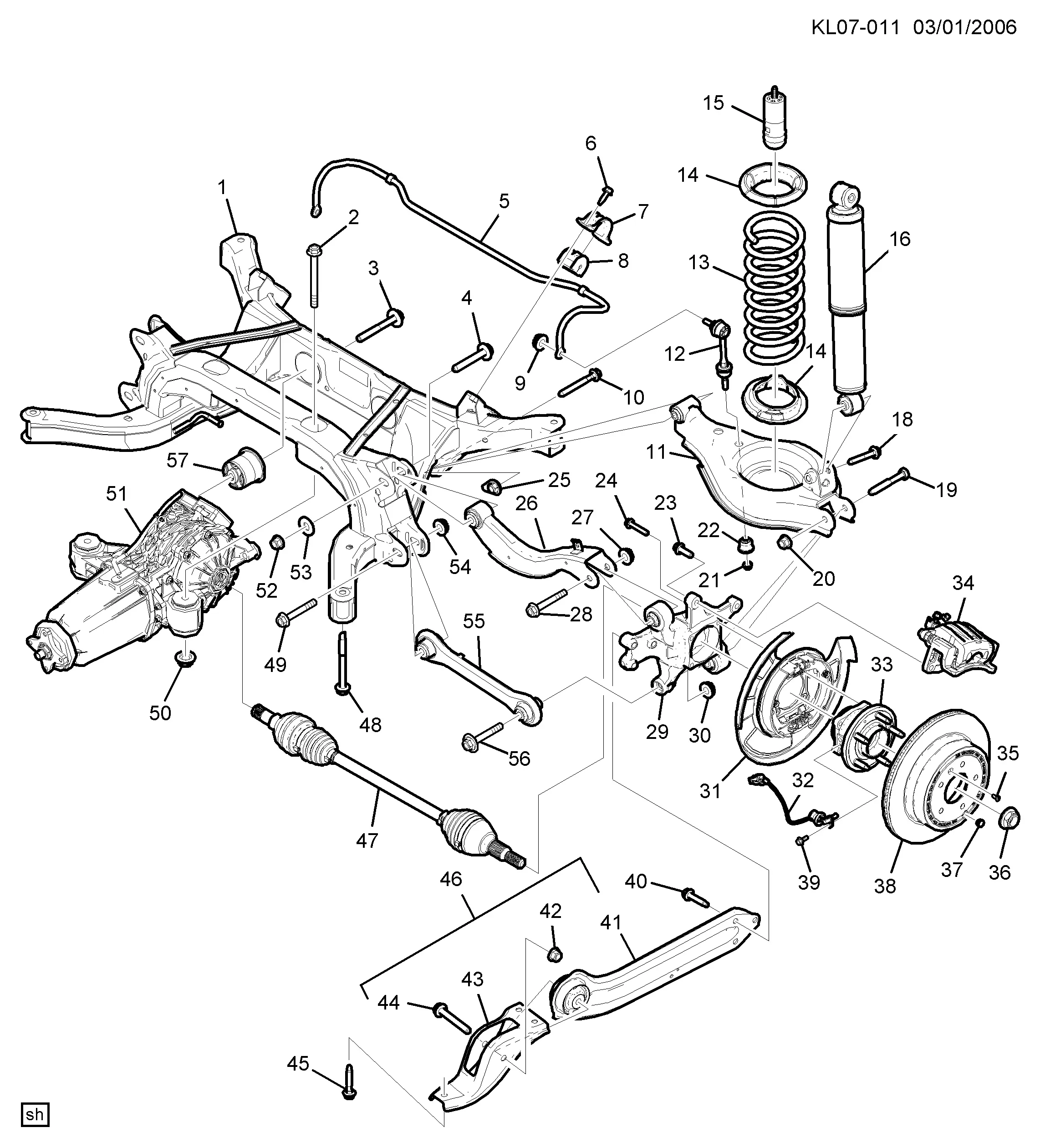 Rear Suspension diagram