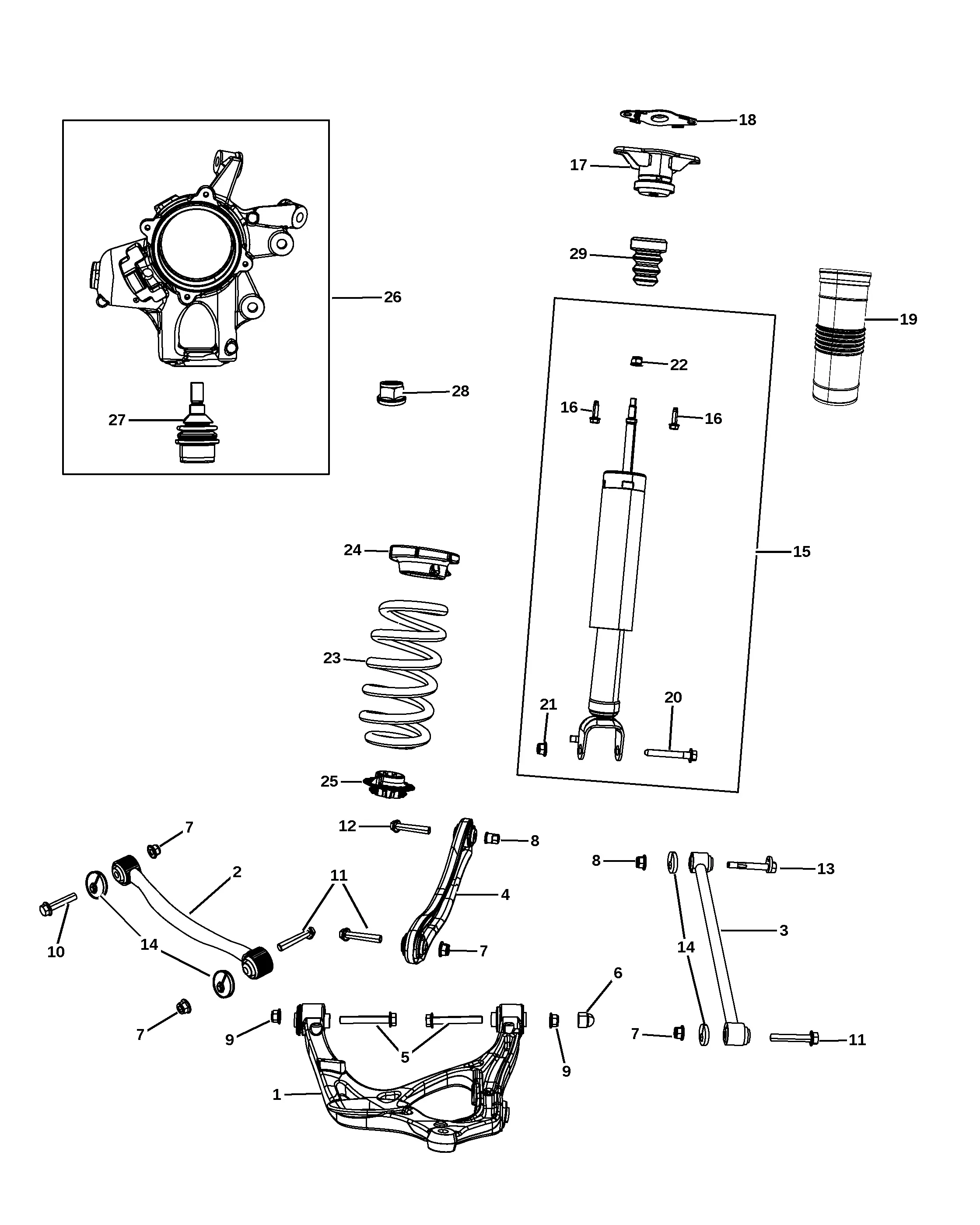 Rear Suspension diagram