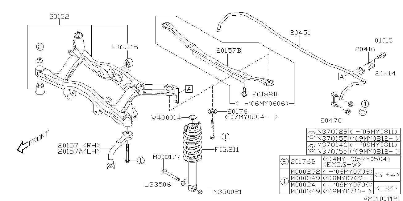Rear Suspension diagram