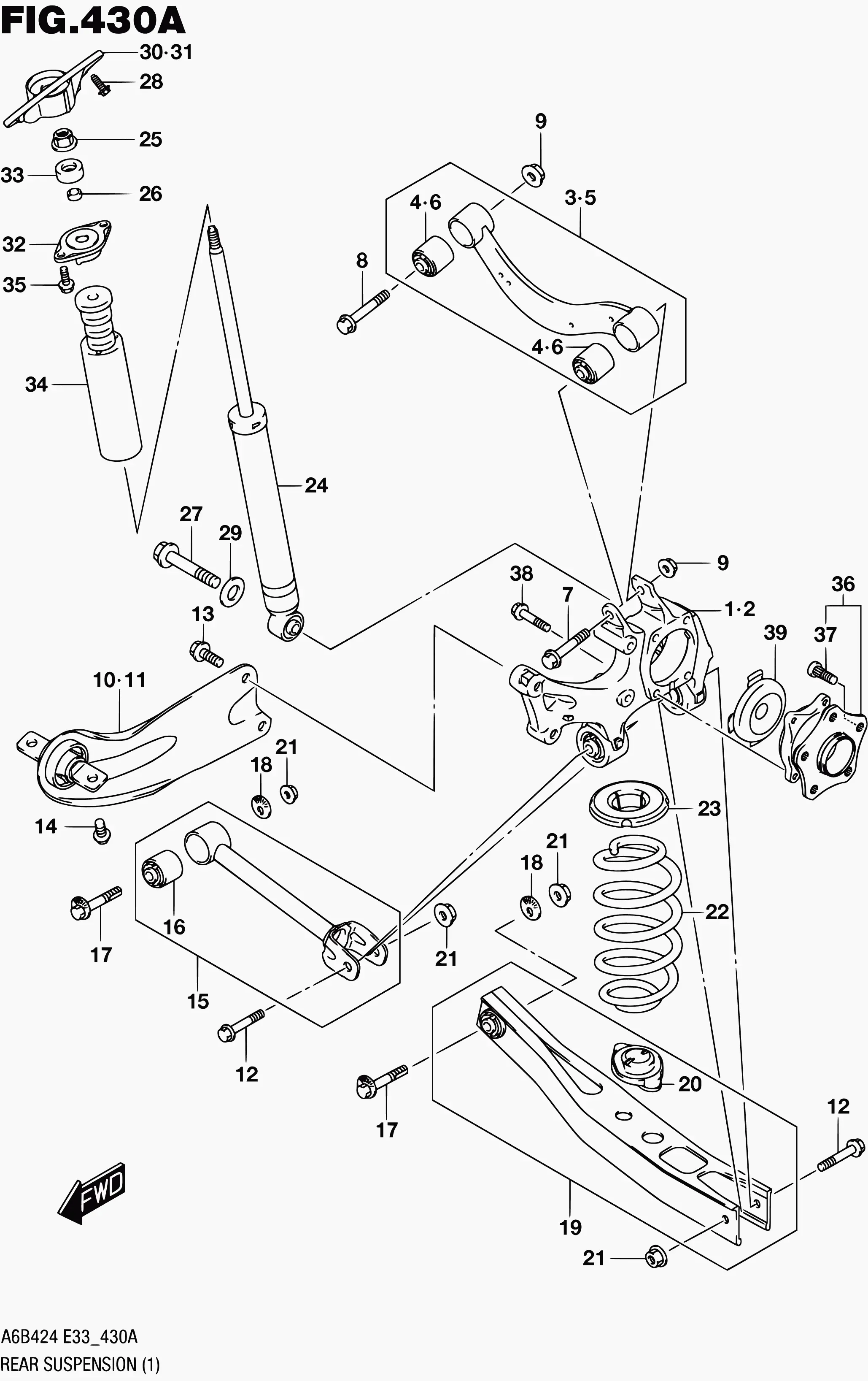 Rear Suspension diagram