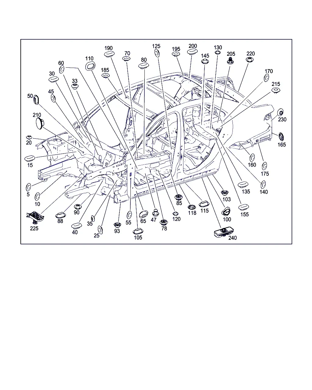 Body Plugs and Bushings diagram