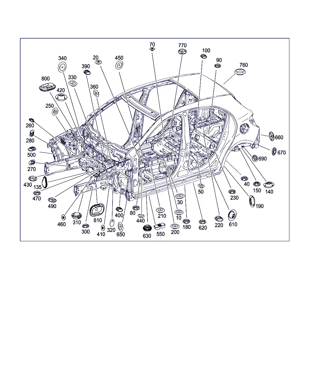 Заглушки и втулки кузова diagram